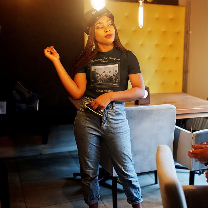 Leon James - Cabin in the Sky (1943) -  Front and Back Printed Concert Style T-Shirt