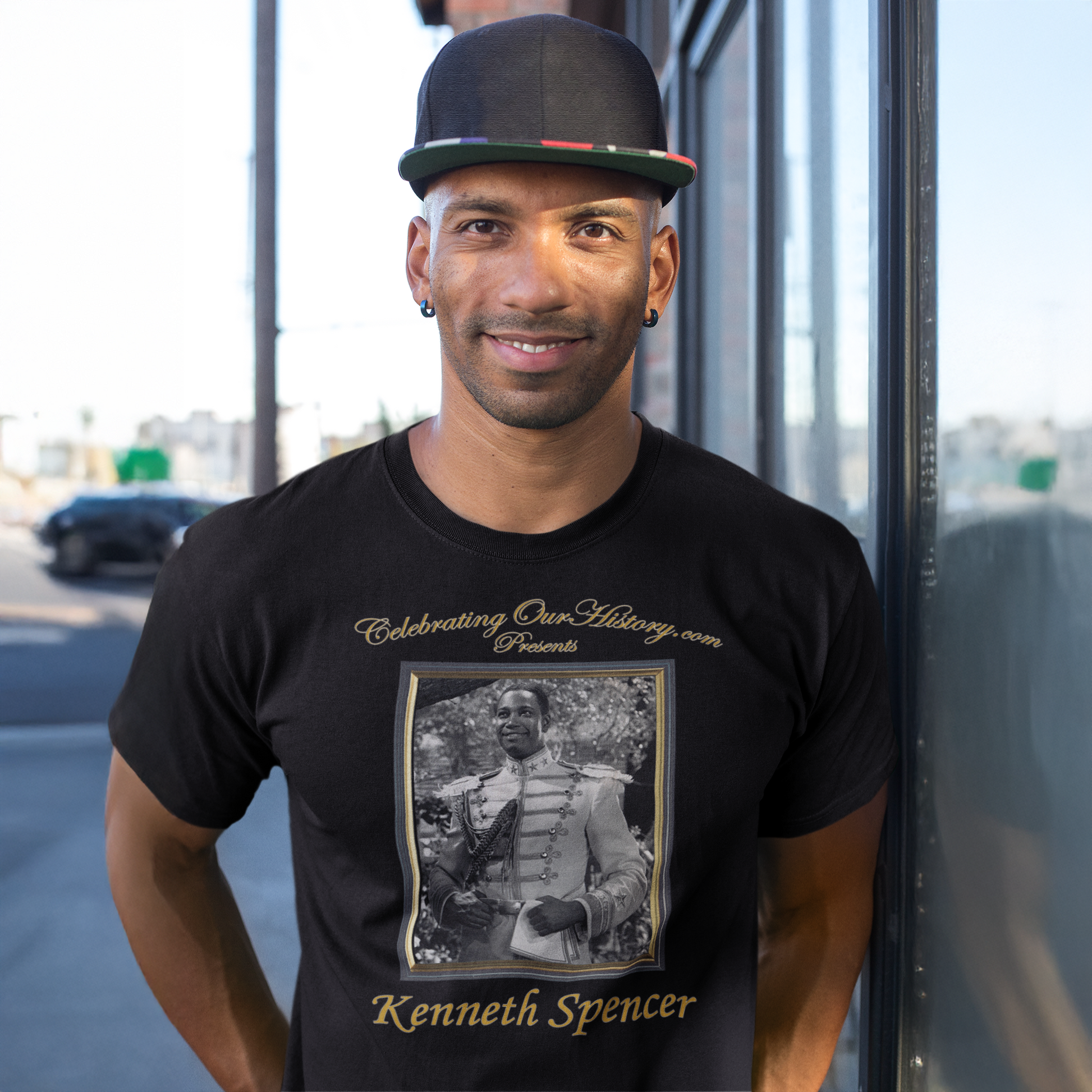 Kenneth Spencer - Cabin in the Sky (1943) -  Front and Back Printed Concert Style T-Shirt