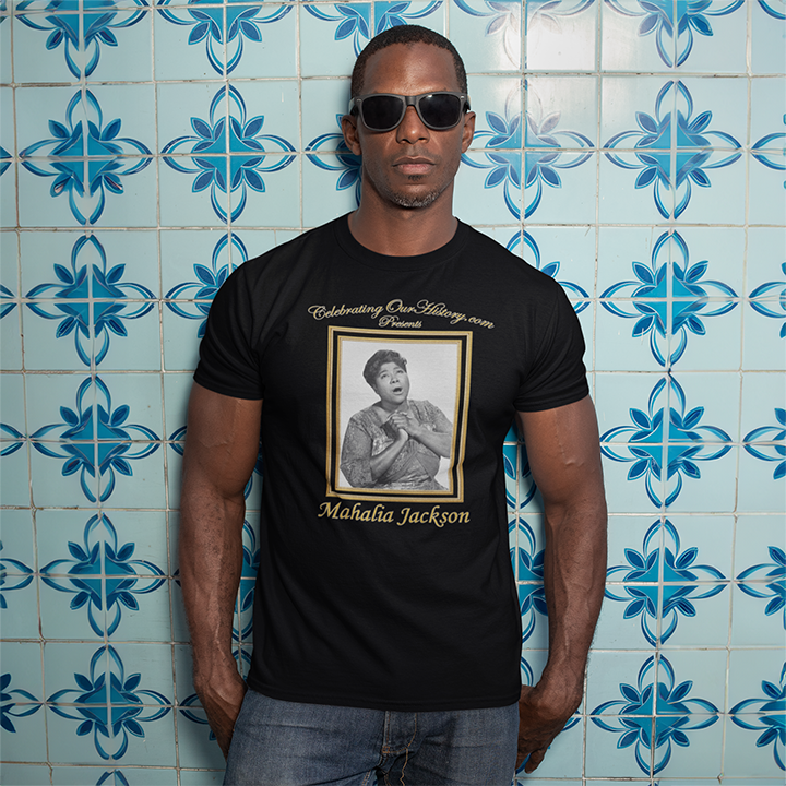 Mahalia Jackson - St. Louis Blues (1958) -  Front and Back Printed Concert Style T-Shirt