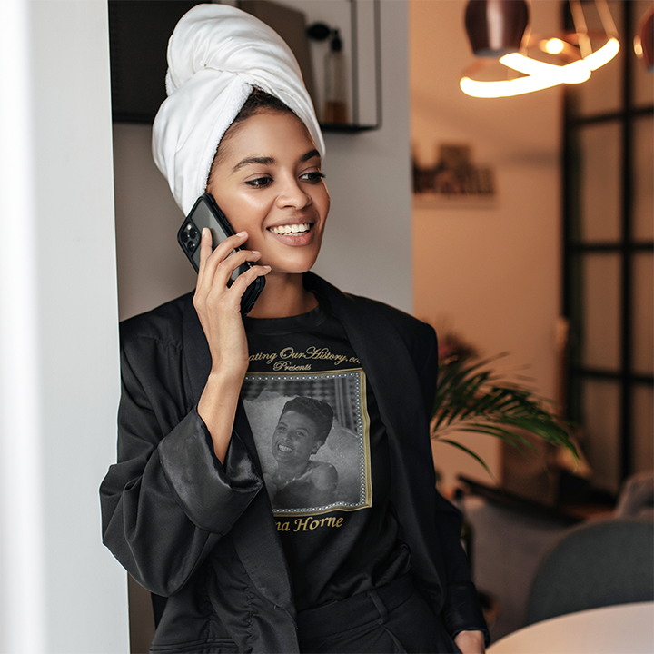 Lena Horne - Cabin in the Sky (1943) - Front and Back Printed Concert Style Women's T-Shirt