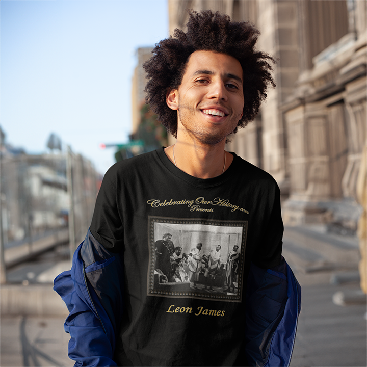 Leon James - Cabin in the Sky (1943) -  Front and Back Printed Concert Style T-Shirt