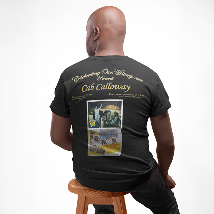 Cab Calloway - St. Louis Blues (1958) -  Front and Back Printed Concert Style T-Shirt